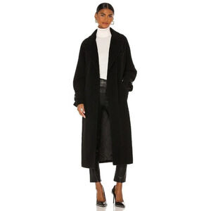 MSGM Wool Trench Coat in Black 42 Medium New long Jacket
